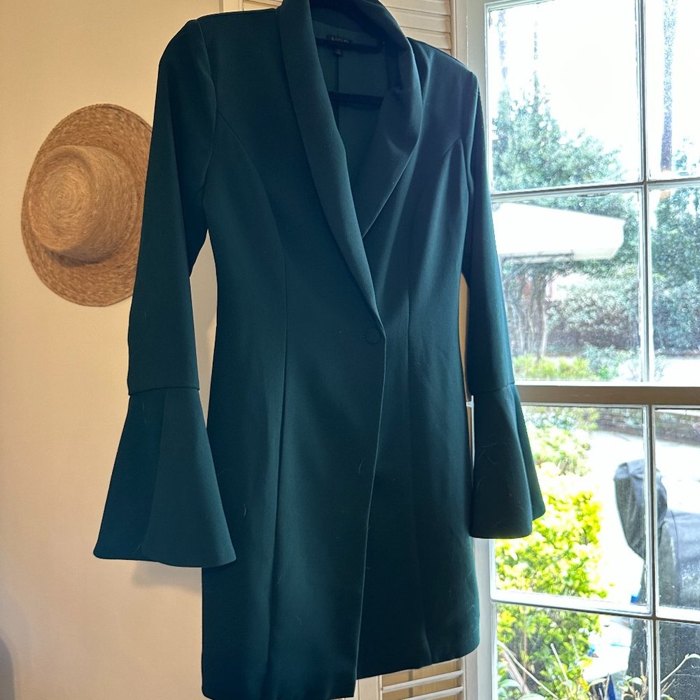 NBD Blazer Dress Bell Sleeved Sz S